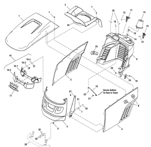 Part Location Diagram of 1728059BFYP Briggs and Stratton Grille allis-chalmer